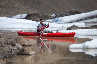 Kayaking is a fantastic means of exploring a glacier lagoon.