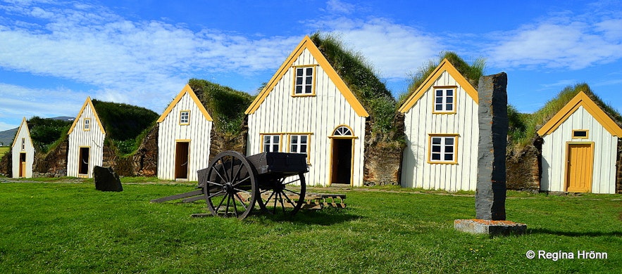 Glaumbær turf house in North-Iceland