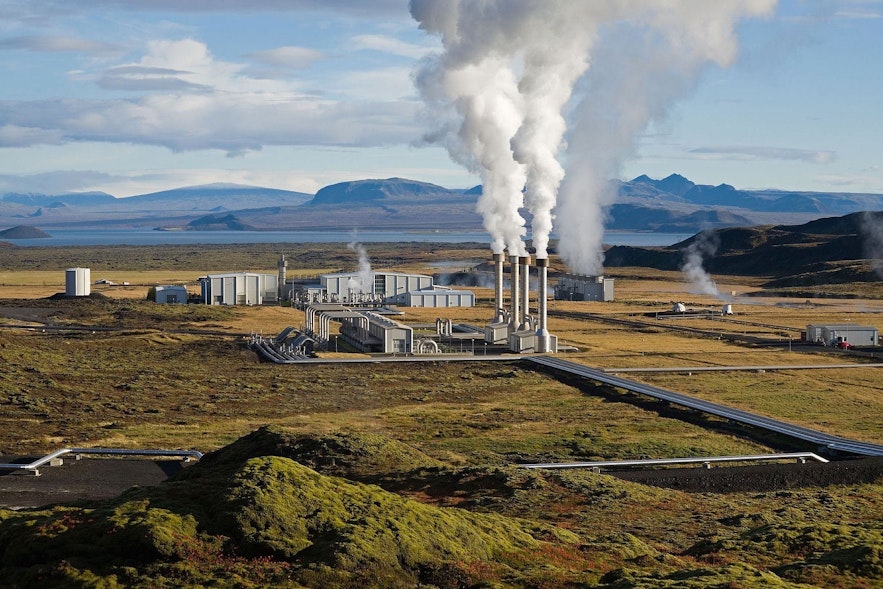One of the geothermal plants in Iceland.
