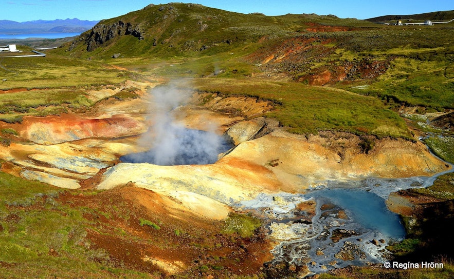 Malowniczy obszar geotermalny Hengill.