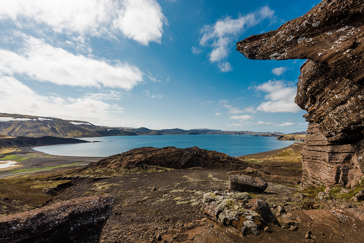 雷克雅内斯半岛上的克莱瓦湖是冰岛第三大湖泊