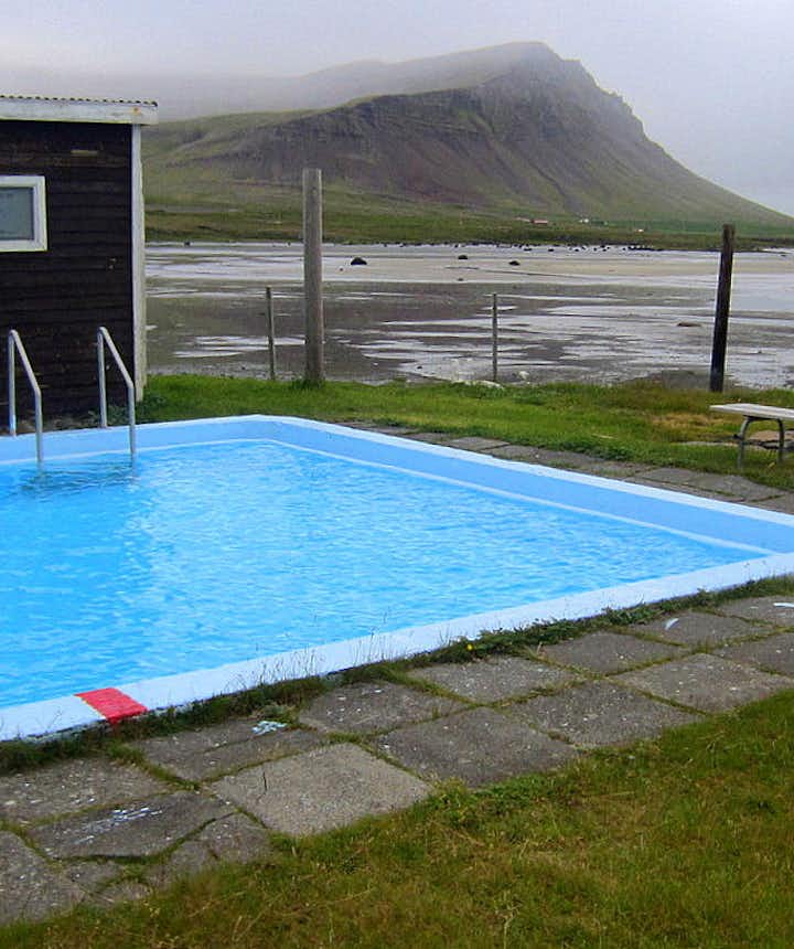 Swimming pool on Laugarnes by Birkimelur on Barðaströnd