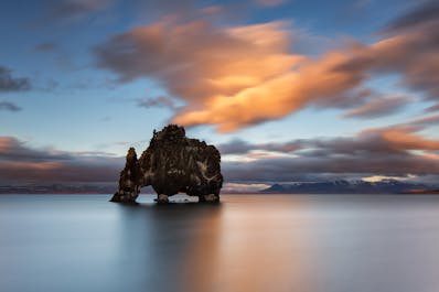 Hvítserkur rock stack is often said to look like a rocky elephant rising from the sea.
