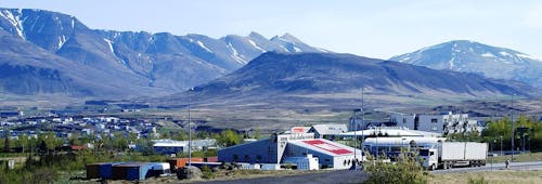 Mosfellsbaer is one of the towns on the outskirts of Reykjavik.