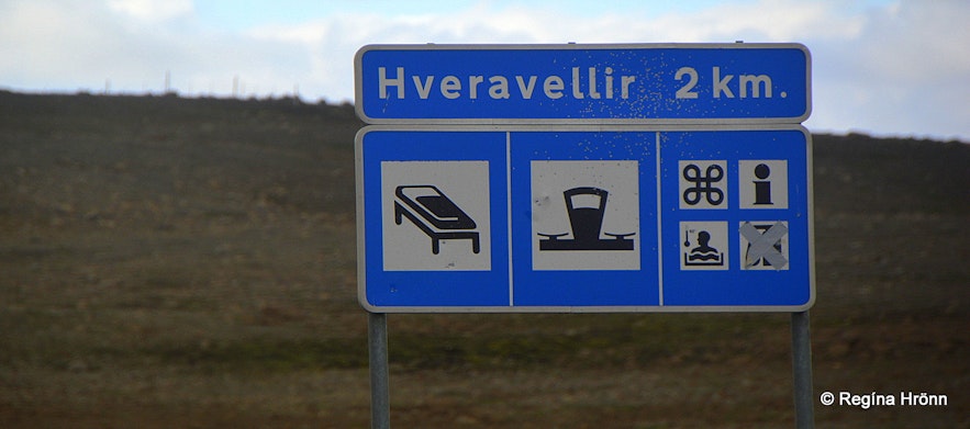 Information signs at Hveravellir