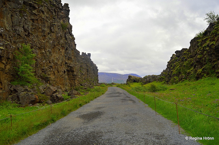 Almannagjá at Þingvellir - nobody around