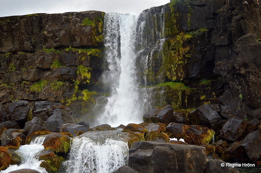 Öxarárfoss waterfall at Þingvellir
