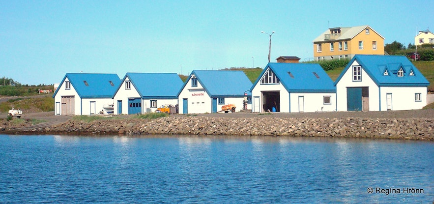 Houses in Hrísey, north Iceland