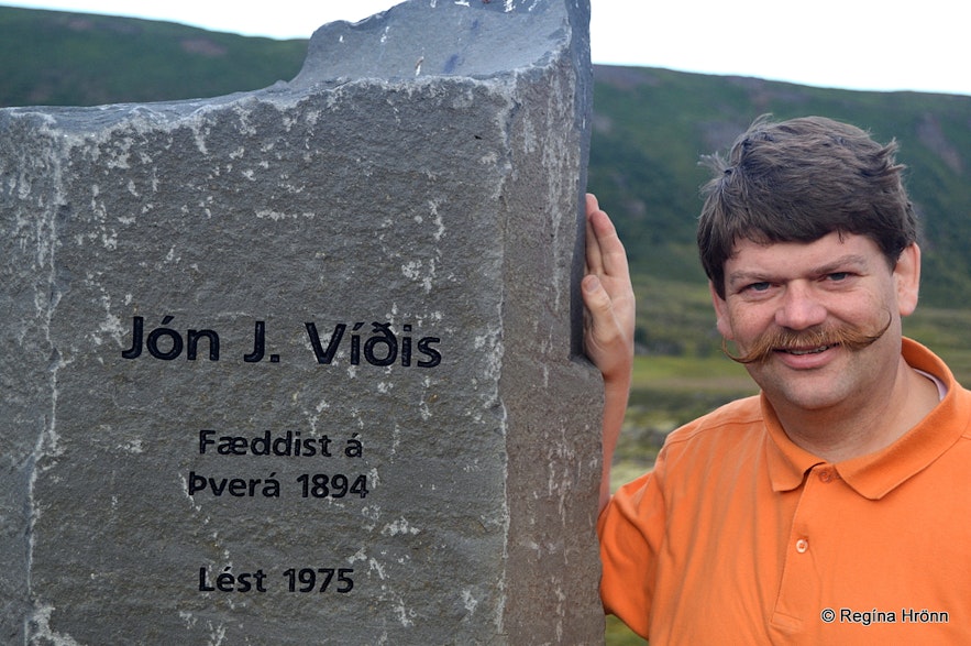 The memorial for Jón J. Víðis in Laxárdalur N-Iceland