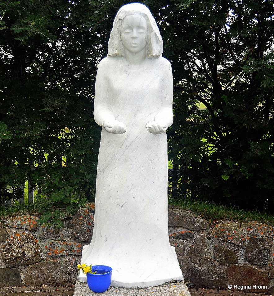 A statue of Virgin Mary at Munkaþverá