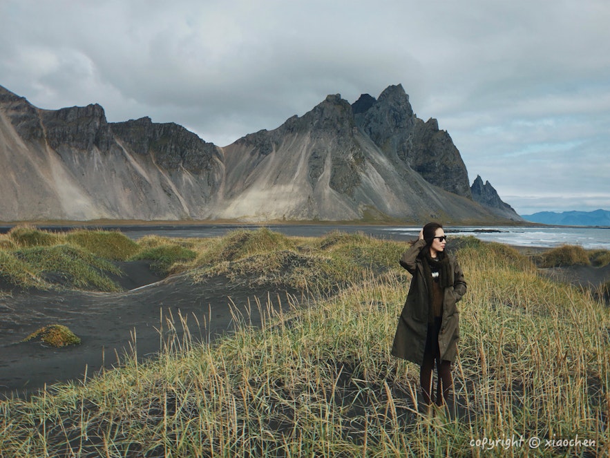 冰岛人像摄影－赫本镇旁的西角山Vestrahorn