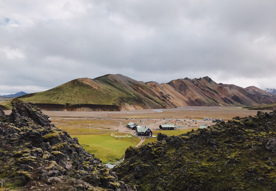 冰島彩色火山營地