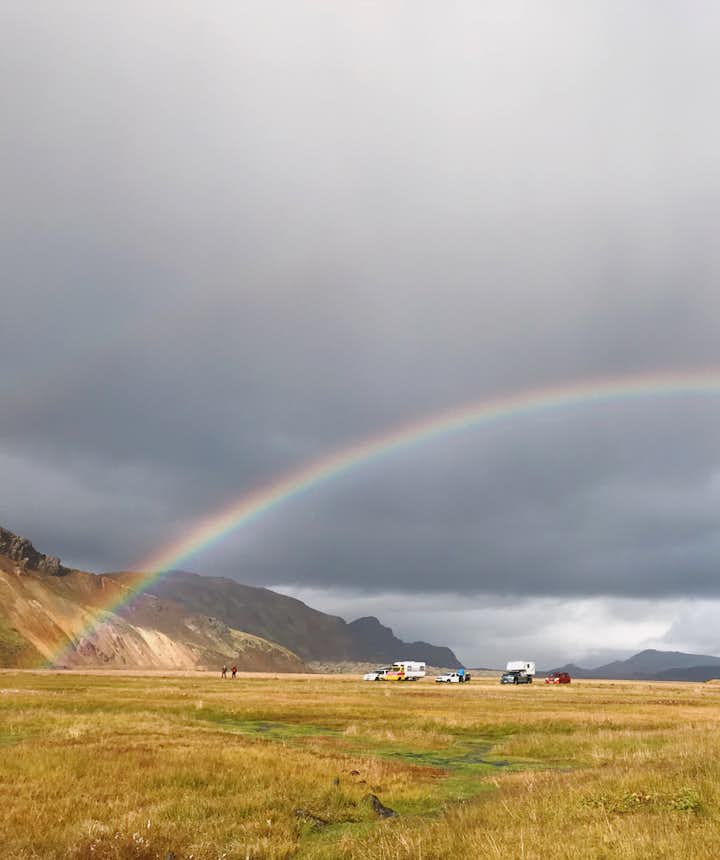 冰島中央高地彩虹