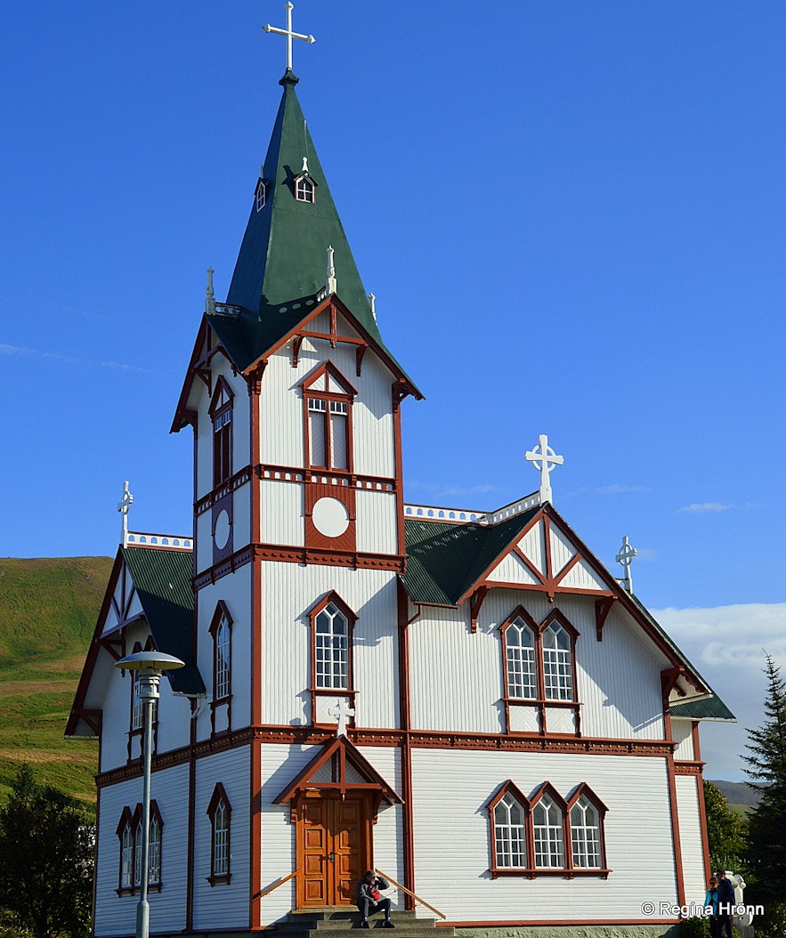 Húsavíkurkirkja church at Húsavík N-Iceland