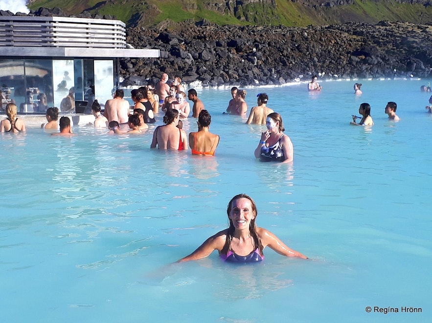 Regína at The Blue Lagoon in Iceland