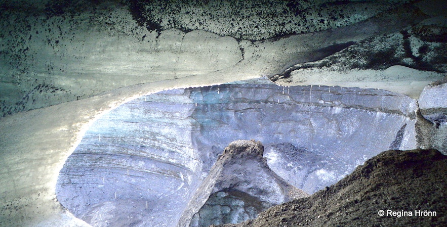 Inside the Katla ice cave