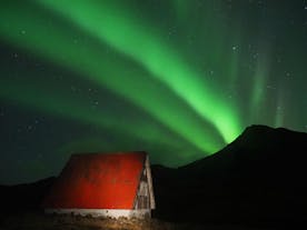 A hut and the Northern Lights