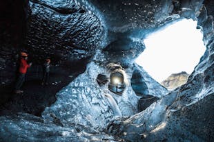 Ice Caving & South Coast Sightseeing Day Tour from Reykjavik on Minibus