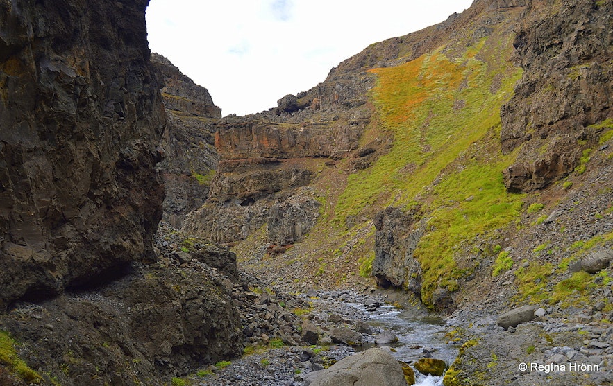 Kotagil Gorge in North-Iceland