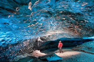 The winter world inside an ice cave in south-east Iceland defies the imagination.