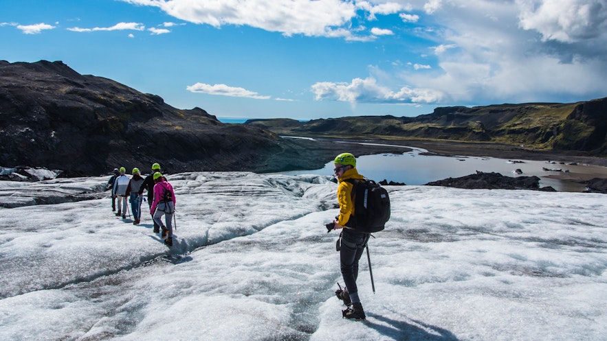 Glacier hiking is a great way to spend time in Iceland.