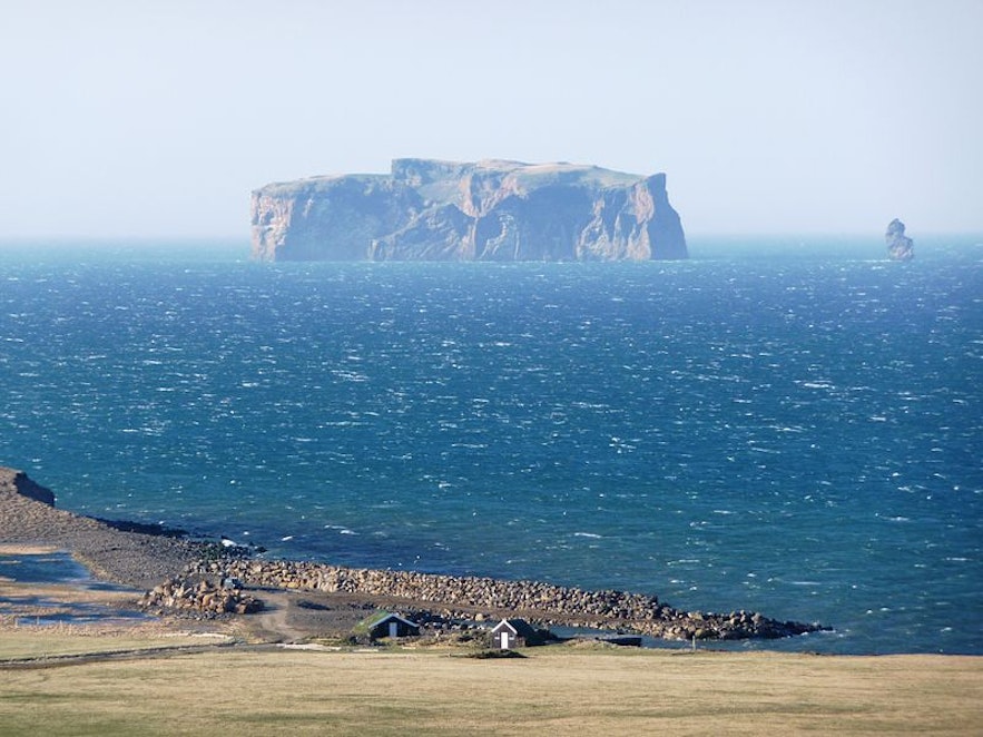Drangey Island, as seen from Grettislaug.