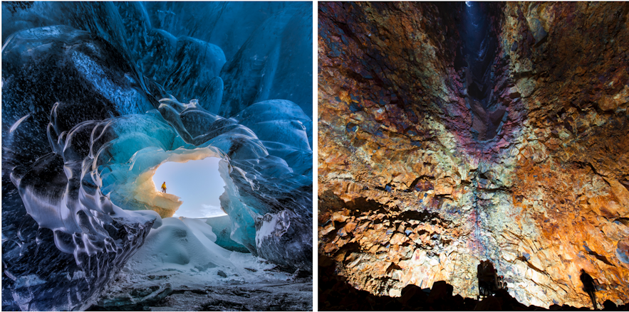 冰島藍冰洞vs火山內部探險