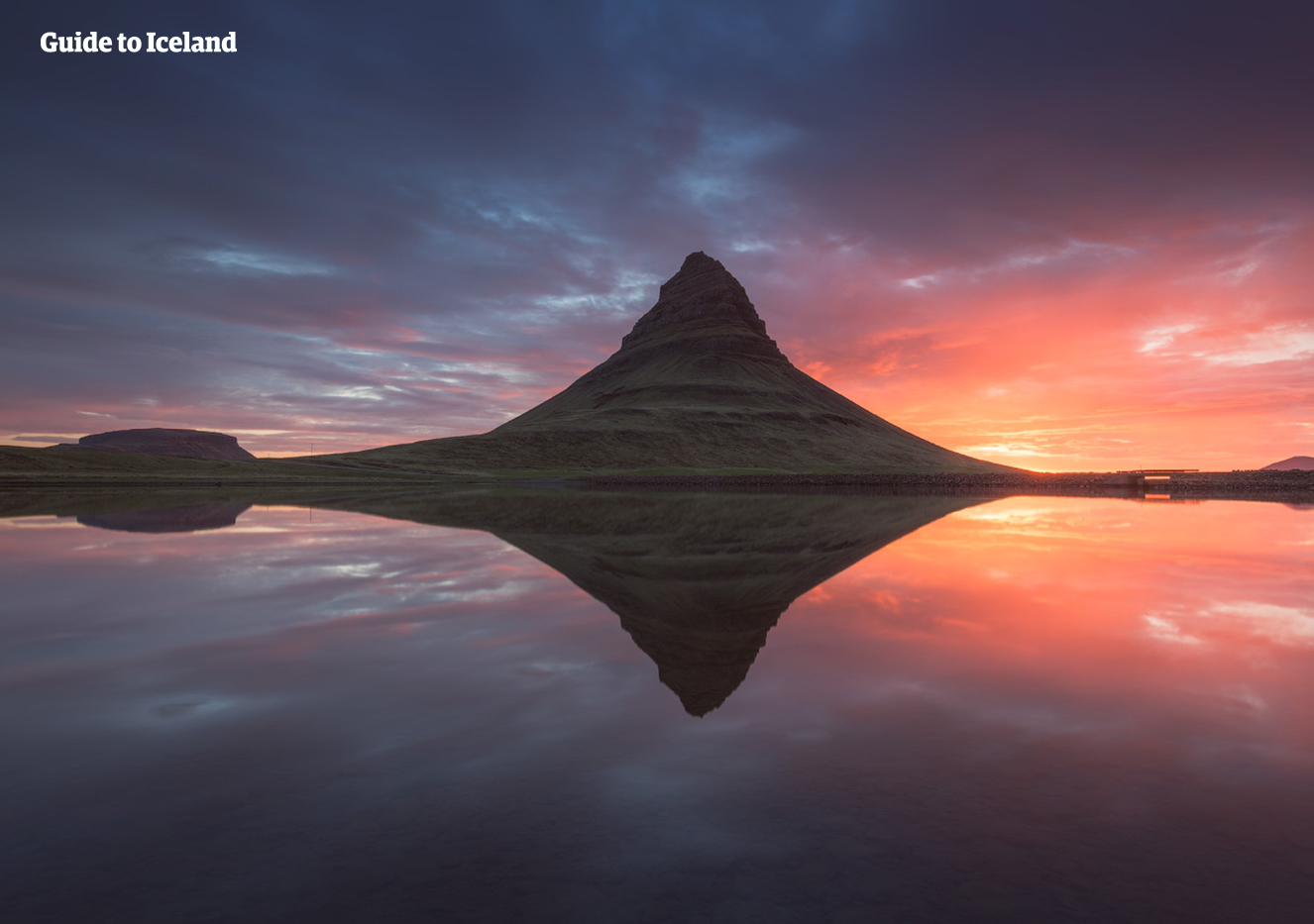 Kirkjufell is an incredible mountain, pictured here in summer.