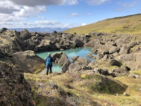 Stórurð hiking trail in the eastern Highlands.