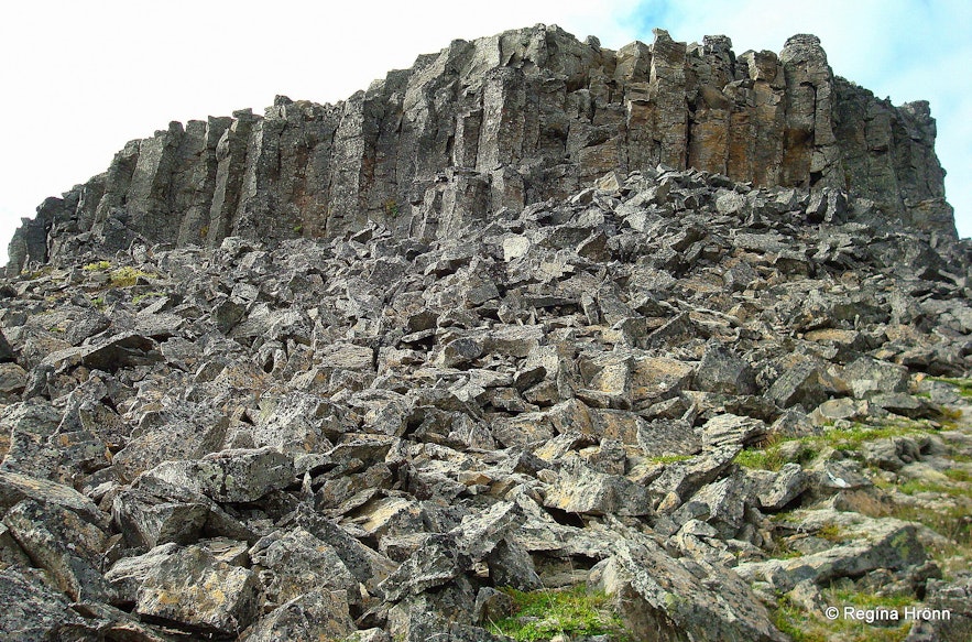 Borgarvirki features a mix of natural and manmade formations.