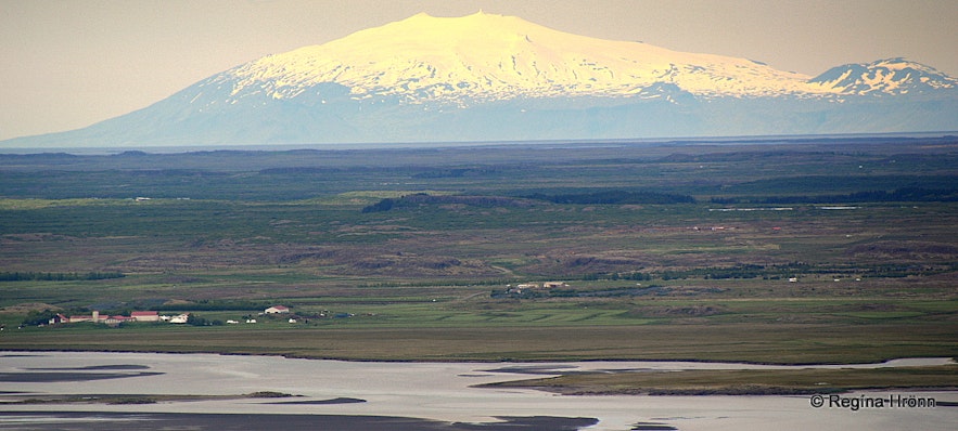 View from Mt. Hestfjall of Snæfellsjökull glacier