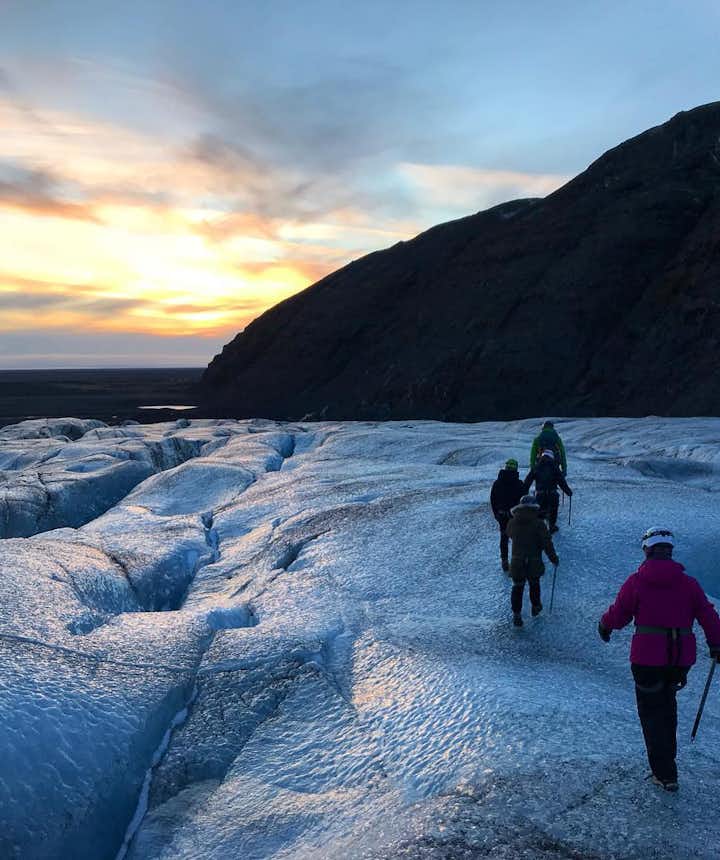 Glacier hiking at Skaftafell in November