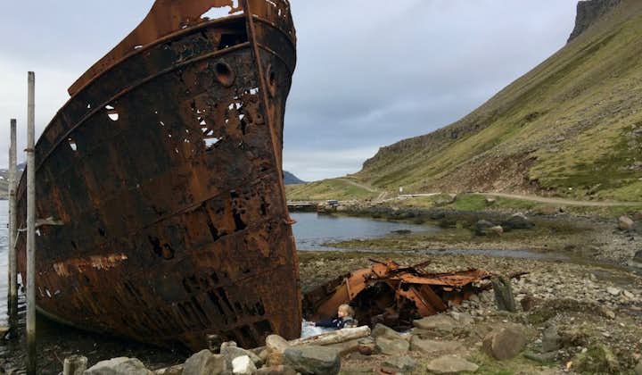 The shipwreck of MS Suðurland which sank in 1986.