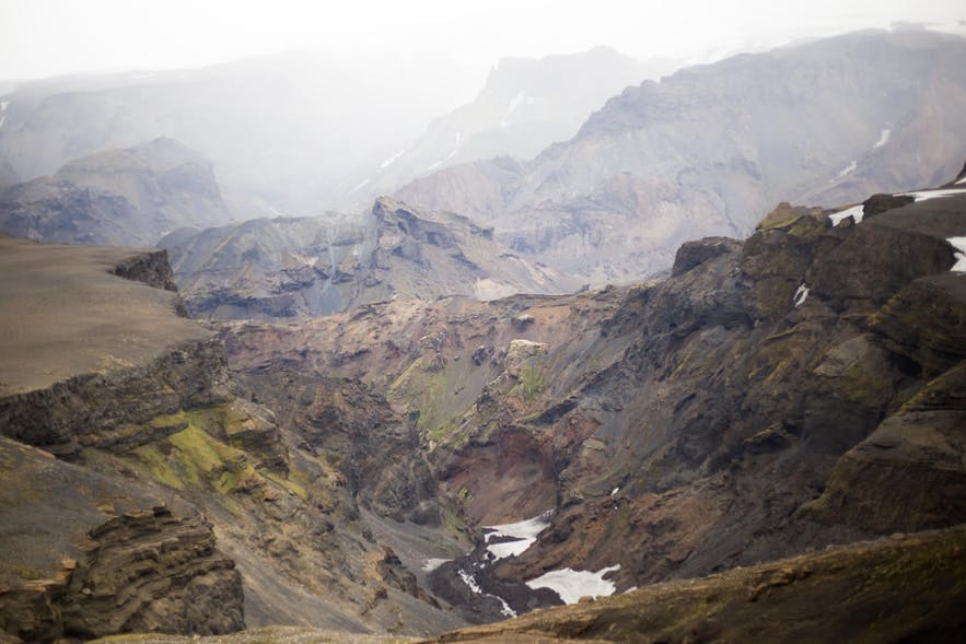 冰島中央高地Fimmvörðuháls火山景色