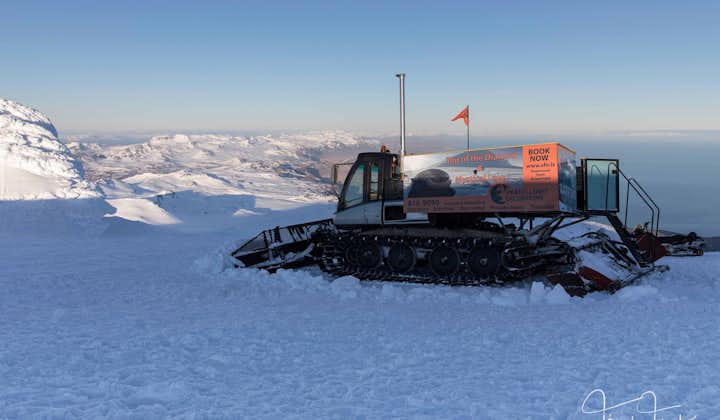 Sulla punta del Diamante | Bus e Gatto delle nevi sul ghiacciaio Snaefellsjokull