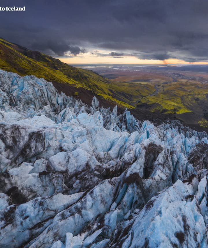 Piękny lodowiec na Islandii.
