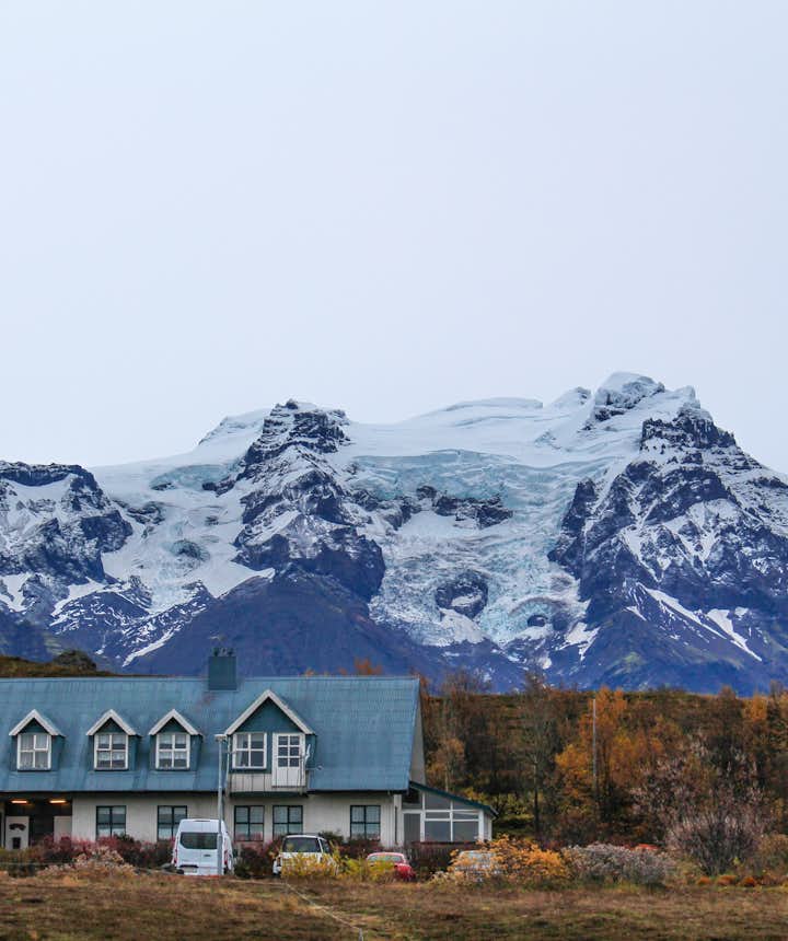 冰島冰川前的酒店