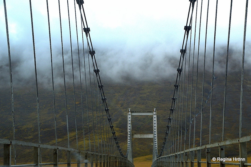 The bridge over Skjálfandafljót river in Bárðardalur