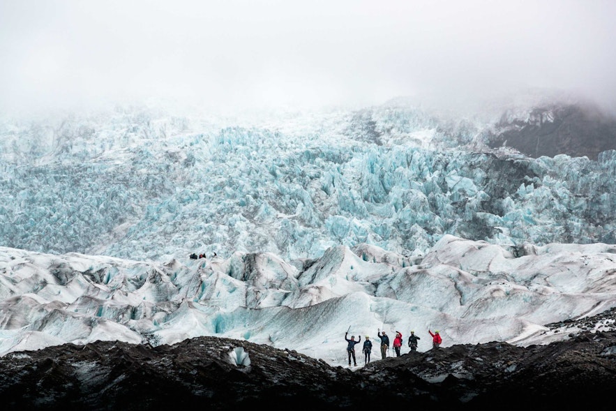 冰島斯卡夫塔山冰川健行團途徑