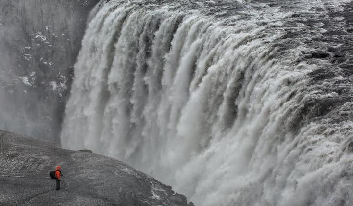 Dettifoss waterfall has the most powerful flow of any waterfall in Europe.