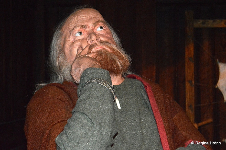 Snorri Sturluson as depicted at the  Saga Museum in Reykjavík