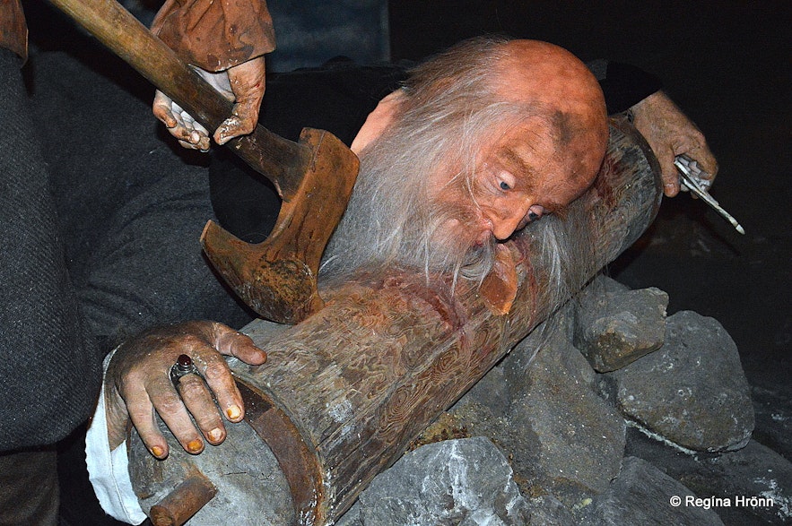 The beheading of Jón Arason as depicted at the Saga Museum in Reykjavík