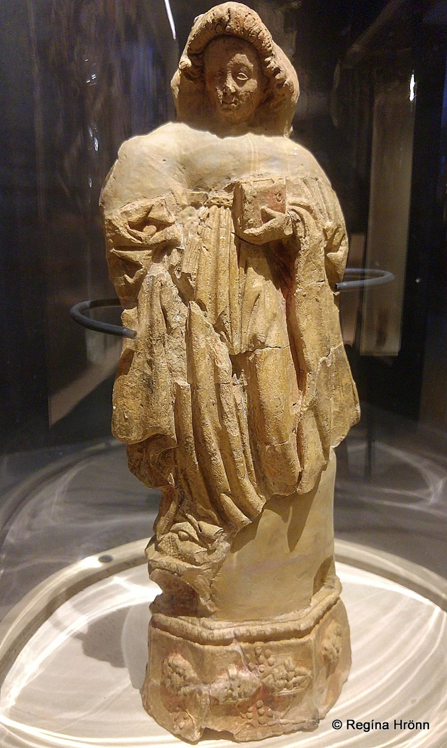 A figure of St. Barbara found at Skriðuklaustur