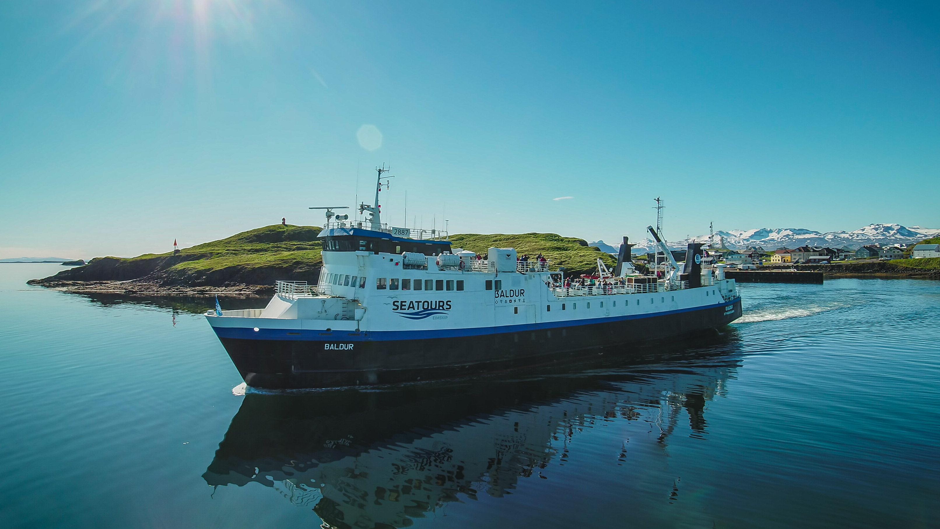 Le ferry Baldur au départ de Stykkisholmur et à destination des Fjords de l'Ouest