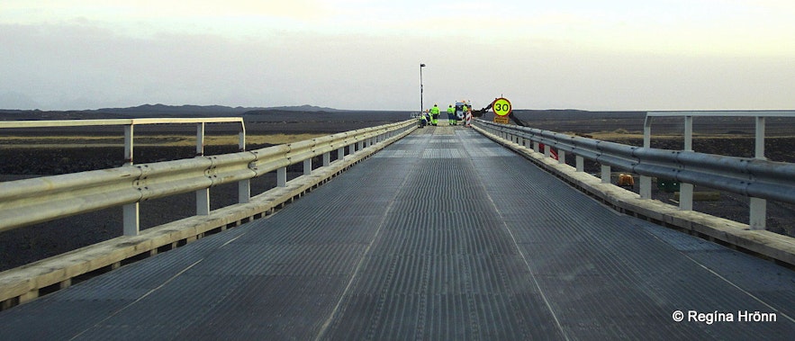 The one lane bridge by Núpsvötn S-Iceland