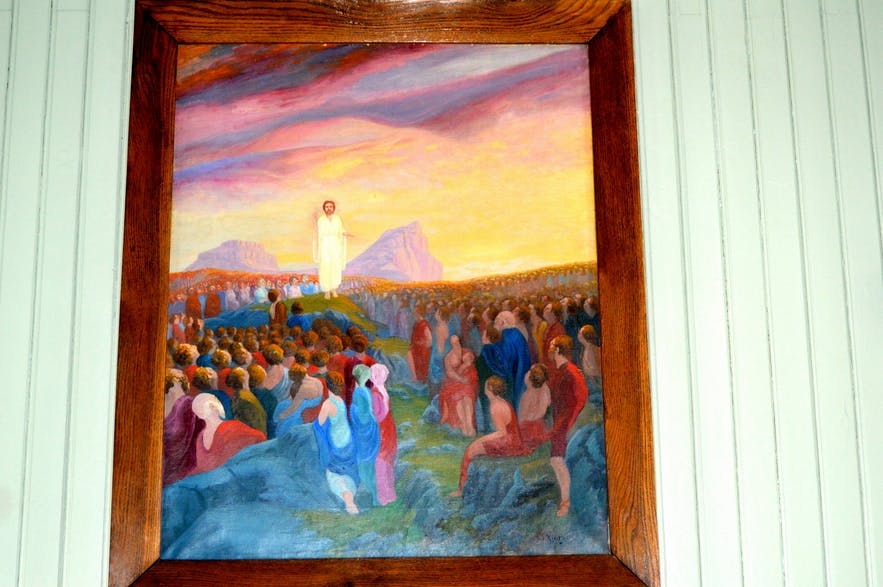 耶稣在东博尔加峡湾与精灵对话。