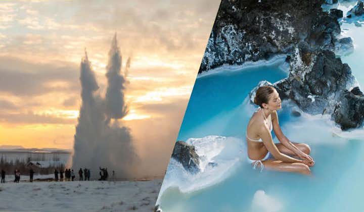 Combinez deux des destinations les plus populaires d'Islande et visitez le Cercle d'Or et le Lagon Bleu en une journée.