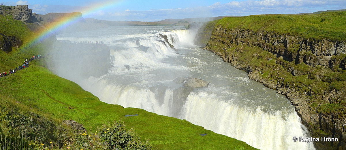 The Majestic Gullfoss - Iceland's Golden Waterfall, Which Gives A Name 