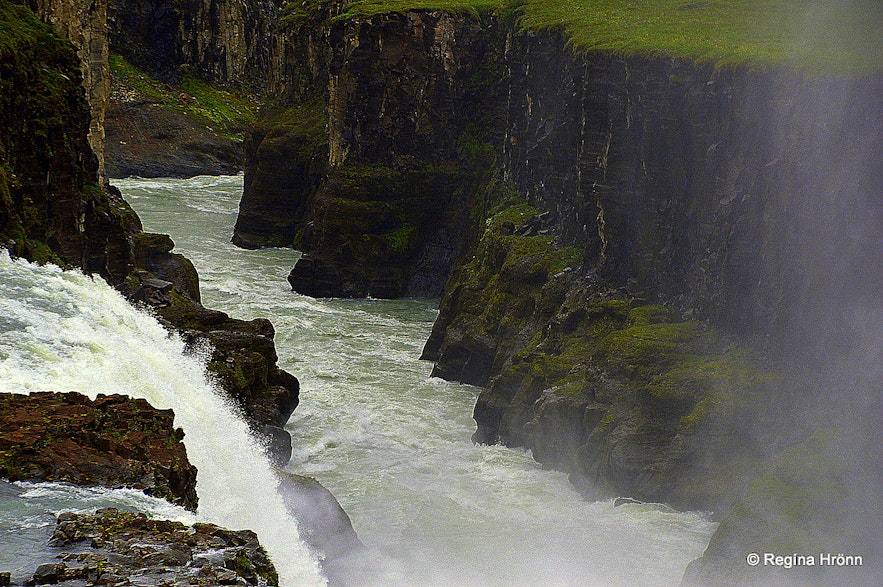 Gullfoss waterfall and Hvítárgljúfur canyon