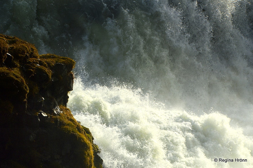 The lower cascade of Gullfoss waterfall